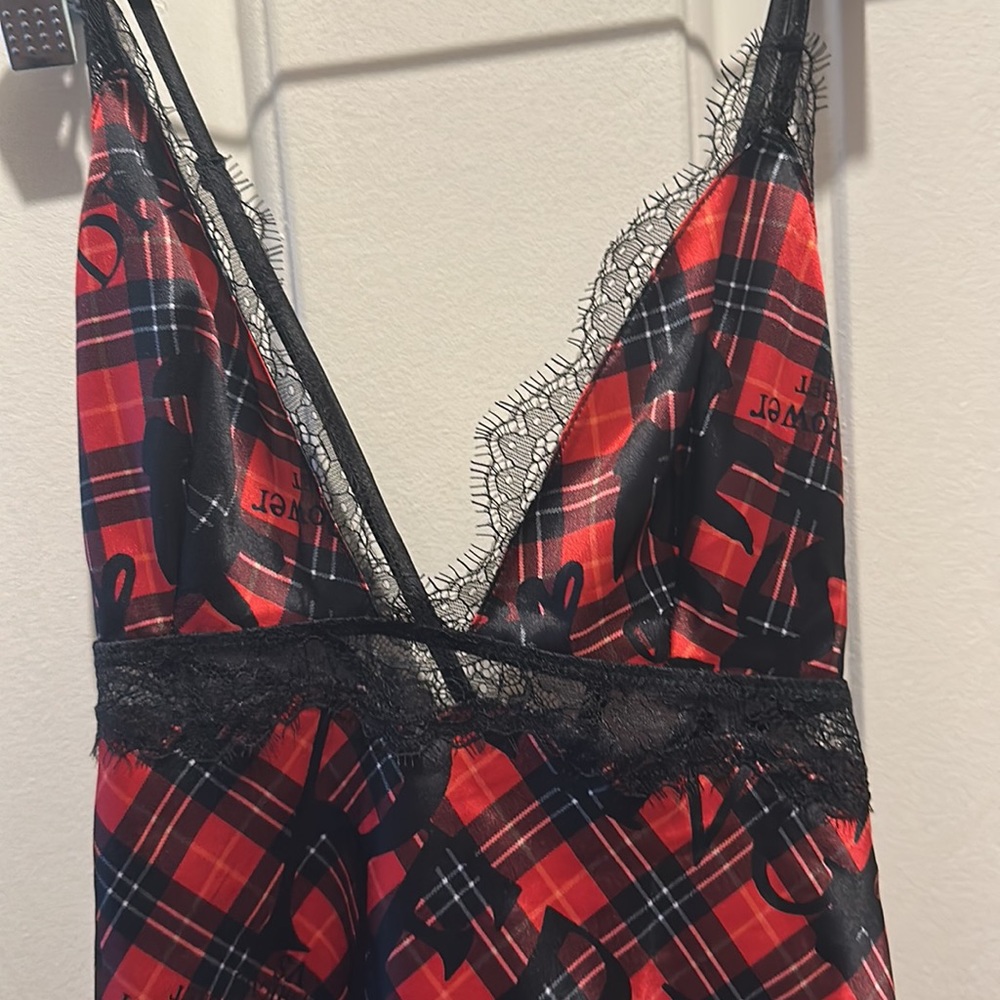 Victoria’s Secret plaid silk nightgown - Picture 2 of 5